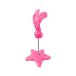 Arranhador Sao Benedito Pet Estrela Com Mola Rosa