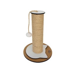 Arranhador Sisal Hello Pet Barcelona Branco Para Gatos