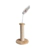 Arranhador Sisal Pelúcia Hello Pet Para Gatos - Bege Com Mola