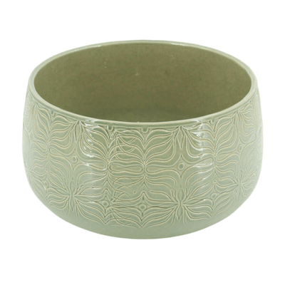 Bacia Cerâmica Bretagne Flor Menta - 1 Unidade