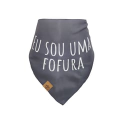 Bandana Fábrica Pet Neon Azul Para Cães E Gatos - 1 Unidade