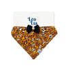 Bandana Leo E Lia Marrom Onça Para Cães E Gatos - 1 Unidade - Tamanho P