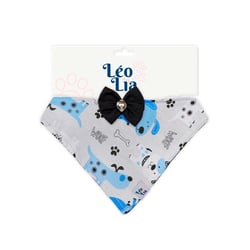 Bandana Leo E Lia Pet Jeans Para Cães E Gatos - 1 Unidade - Tamanho G