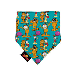 Bandana Meuauau Garfield 3 Turquesa Para Cães - 1 Unidade