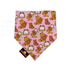 Bandana Meuauau Garfield Rosa Para Cães - 1 Unidade - Tamanho G