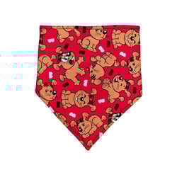 Bandana Meuauau Monicão Vermelha Para Cães - Tamanho P