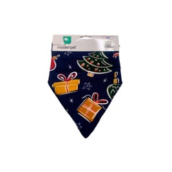 Bandana Modernpet Árvore De Natal Azul Para Cachorros