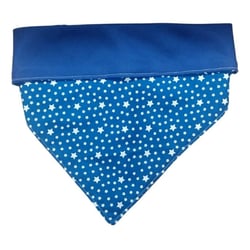 Bandana Para Cachorro Azul M Dupla Face 58Cm
