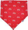 Bandana Para Cachorro Vermelha M Dupla Face 58Cm