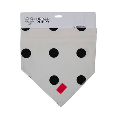 Bandana Urban Puppy Bolas Cru Tamanho M Para Cachorros