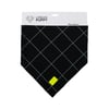 Bandana Urban Puppy Grid Preto Para Cães - 1 Unidade - Tamanho P