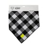 Bandana Urban Puppy Xadrez Preto Tamanho M Para Cachorros