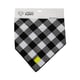 Bandana Urban Puppy Xadrez Preto Tamanho M Para Cachorros - Tamanho M