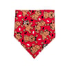 Bandana Vermelha Meuauau Monicão Para Cães - Tamanho M
