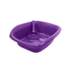 Bandeja Funda Simples Alvorada Lilás Com Pá Para Gatos
