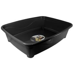 Bandeja Higiênica Classic Furacão Pet Preta - 1 Unidade