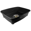 Bandeja Higiênica Classic Furacão Pet Preta - 1 Unidade