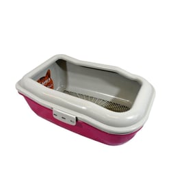 Bandeja Higiênica Durapets Furbox Rosa Para Gatos