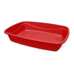 Bandeja Higienica Pet Injet Luxo Patas Para Gatos Vermelho