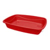 Bandeja Higienica Pet Injet Luxo Patas Para Gatos Vermelho