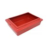 Bandeja Higiênica São Pet Com Borda Vermelha Para Cachorros - 44,5X34X13Cm