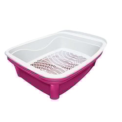 Banheira Higiênica Furacão Pet Classic Plus Rosa Para Gatos - 1 Unidade