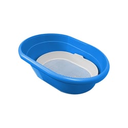 Banheira Higiênica Furacão Pet Furba Glamour Azul Para Gatos - 1 Unidade