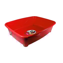 Banheira Higiênica Para Gatos Furacão Pet Classic Vermelha - 1 Unidade