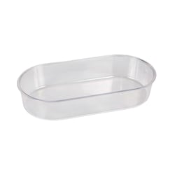 Banheira Jel Plast Pet Piu Oval Cristal Para Pássaros - 1 Unidade - Tamanho M