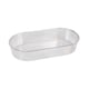 Banheira Jel Plast Pet Piu Oval Cristal Para Pássaros - 1 Unidade - Tamanho M - Tamanho M