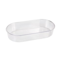 Banheira Jel Plast Pet Piu Oval Cristal Para Pássaros 150Ml - 1 Unidade