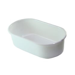 Banheira Jel Plast Pet Piu Oval Leitosa Para Pássaros - 1 Unidade - Tamanho M