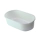 Banheira Jel Plast Pet Piu Oval Leitosa Para Pássaros - 1 Unidade - Tamanho M - Tamanho M