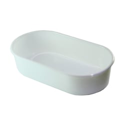 Banheira Jel Plast Pet Piu Oval Leitosa Para Pássaros - Tamanho GG