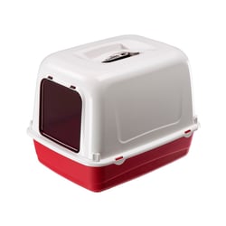 Banheiro Clear Cat 10 Para Gatos Vermelho - 1 Unidade