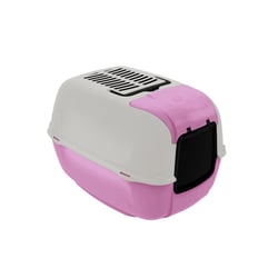 Banheiro Ferplast Prima Cabrio Para Gatos Rosa - 1 Unidade