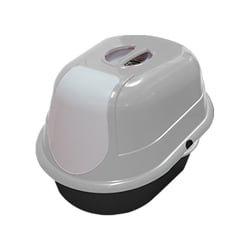 Banheiro Furacão Pet Cat Toalete Cinza Para Gatos - 1 Unidade