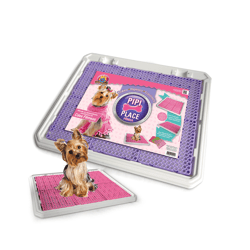 Banheiro Higiênico Pipi Place Rosa - 1 Unidade Para Cachorras