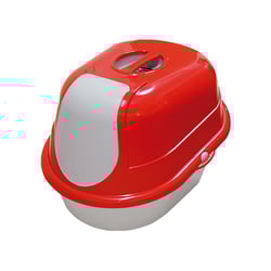 Banheiro Para Gatos Furacão Pet Vermelho - 1 Unidade