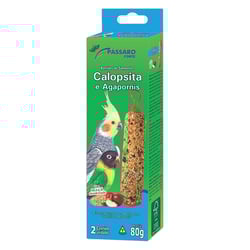 Bastão De Sementes Pássaro Forte 80G Para Calopsitas E Agapornis