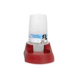 Bebedouro Automático Praticão Vermelho Alvorada Para Cachorros - Único