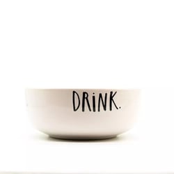Bebedouro Cerâmica Pet Injet Drink Branco Médio