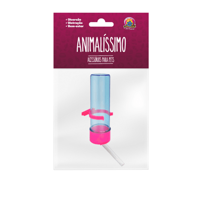 Bebedouro Colorido Animalíssimo 100Ml Para Hamster - 1 Unidade