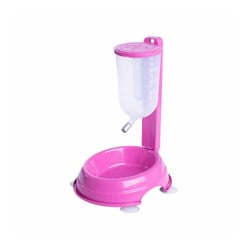 Bebedouro Durapets Durafeeder Automático Basic Rosa Para Cães E Gatos 1 Litro