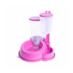 Bebedouro E Comedouro Automático Durafeeder Deluxe Rosa