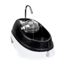 Bebedouro Elétrico Volcano Truqys Pets Com Sensor Preto Para Pets - 2 Litros