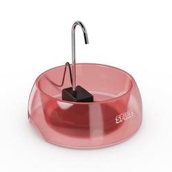 Bebedouro Fonte Spike Rosa Para Cães E Gatos