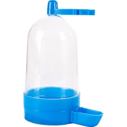 Bebedouro Jel Plast Pet Piu Azul Para Pássaros - Tamanho G