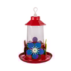 Bebedouro Jel Plast Pet Piu Luxo Com Bandeja Vermelho Para Beija-Flor - 250Ml