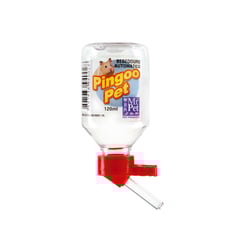 Bebedouro Para Roedores Drink Mouse Bico De Aluminio Vermelho Tudo Pet 120Ml - 120 Mililitros